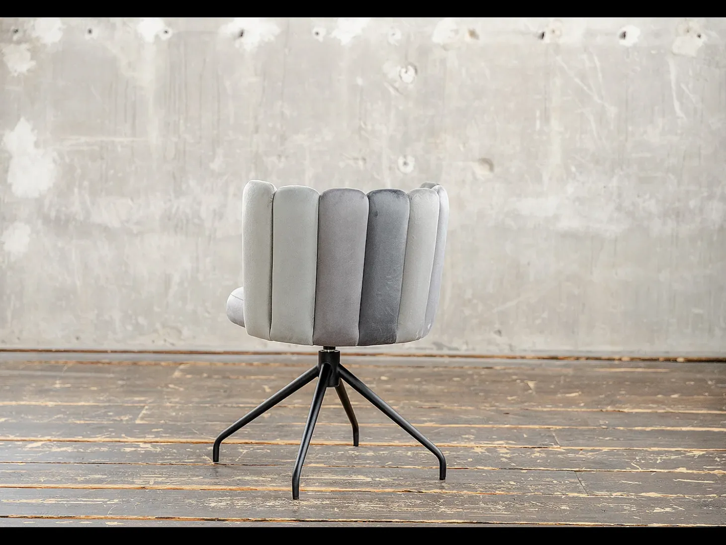 Silla de comedor - Gris terciopelo - JADA