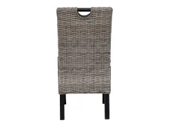 Silla de comedor 4 uds Kubu ratán madera de mango