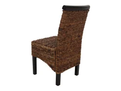 Silla de comedor Acireale (set de 6), oscuro, sin cojín
