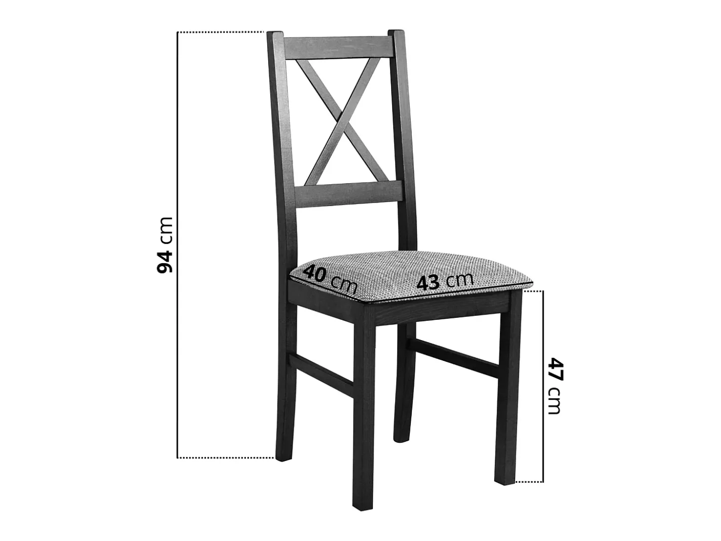 Silla de comedor acolchada – Gris claro/Greige – TRUNOS