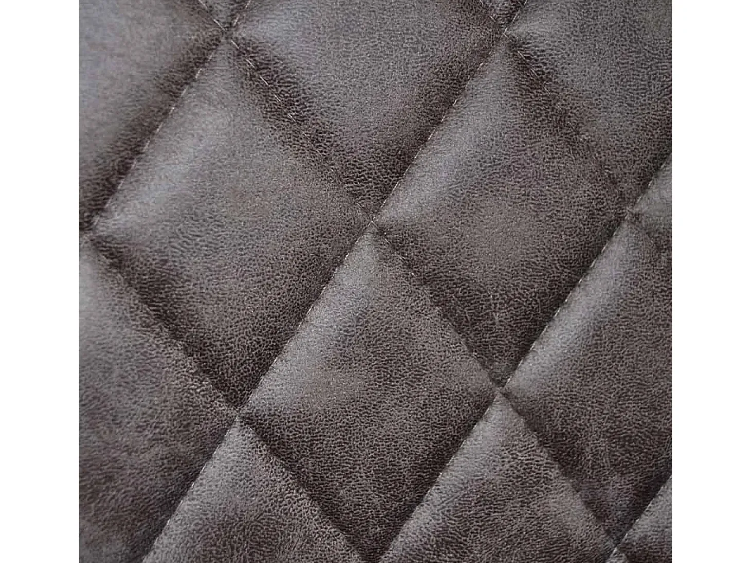 Silla de comedor Alma en microfibra nobuk marrón con patas de metal negro
