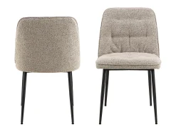 Silla de comedor Brooke bouclé beige.