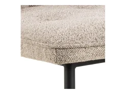Silla de comedor Brooke bouclé beige.