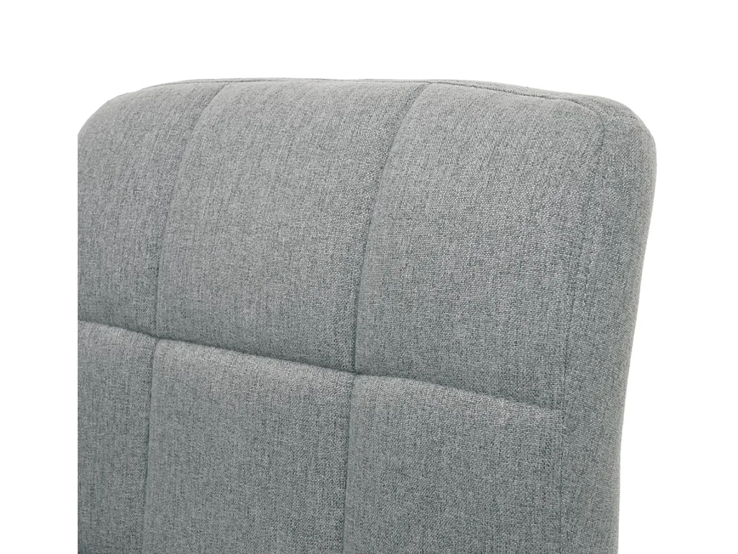 Silla de comedor Cadiz, giratoria, tela/textil gris claro, base cromada