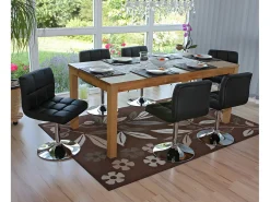 Silla de comedor Cadiz (set de 2), negro