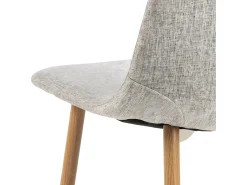 Silla de comedor Celia gris.