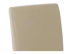 Silla de comedor Crotone (set de 2), crema, patas claras