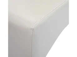 Silla de comedor Crotone, crema, patas oscuras