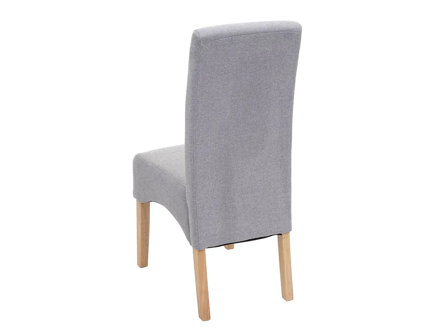 Silla de comedor Crotone (juego de 6), gris claro, patas claras