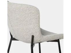 Silla de comedor de Bouclé Gris 80 x 50- Ari
