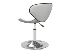 Silla de comedor de cuero sintético blanco