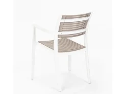 Silla de comedor de diseño para interior y exterior Orion - Gris
