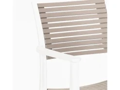 Silla de comedor de diseño para interior y exterior Orion - Gris