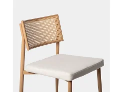 Silla de comedor de Fibra sintética Beige 79 x 48- Yara