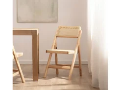 Silla de comedor de Madera Natural 82 x 46- Pia