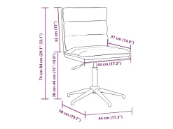 Silla de comedor de piel sintética negra