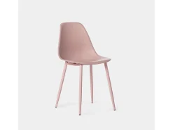 Silla de comedor de Plástico Rosa 80 x 45- Nina