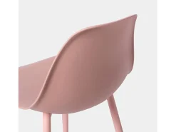 Silla de comedor de Plástico Rosa 80 x 45- Nina