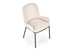 Silla de comedor de tela beige Steiner