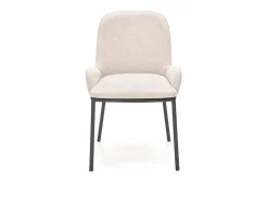Silla de comedor de tela beige Steiner