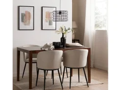 Silla de comedor de Tela Beige 80 x 51- Nolan