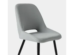 Silla de comedor de Tela Gris 91 x 51- Emily