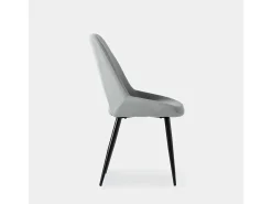 Silla de comedor de Tela Gris 91 x 51- Emily