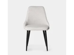 Silla de comedor de Tela Gris 87 x 52- Nika