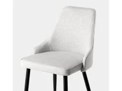 Silla de comedor de Tela Gris 87 x 52- Nika