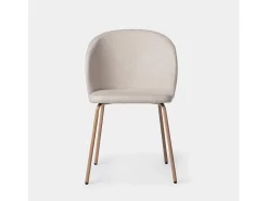 Silla de comedor de Tela Beige 80 x 49- Norah