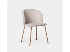 Silla de comedor de Tela Beige 80 x 49- Norah