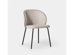 Silla de comedor de Tela Beige 80 x 49- Norah