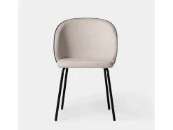 Silla de comedor de Tela Beige 80 x 49- Norah