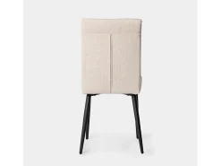 Silla de comedor de Tela Beige 92 x 44- Leia