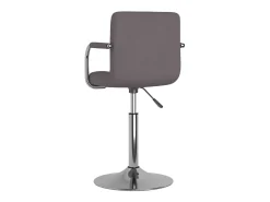 Silla de comedor de tela gris taupé