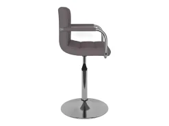 Silla de comedor de tela gris taupé
