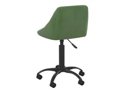 Silla de comedor de terciopelo verde oscuro
