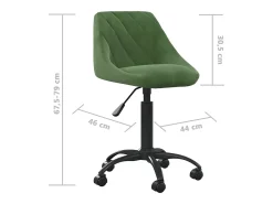 Silla de comedor de terciopelo verde oscuro