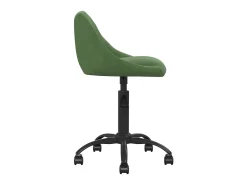 Silla de comedor de terciopelo verde oscuro