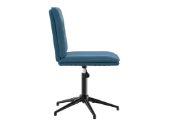 Silla de comedor de terciopelo azul