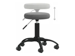Silla de comedor de terciopelo gris oscuro ES928806