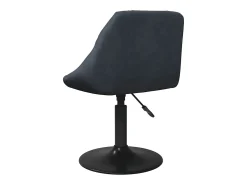 Silla de comedor de terciopelo gris oscuro