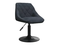 Silla de comedor de terciopelo gris oscuro