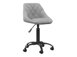 Silla de comedor de terciopelo gris claro ES110012