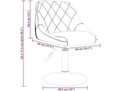Silla de comedor de terciopelo azul