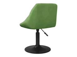 Silla de comedor de terciopelo verde claro