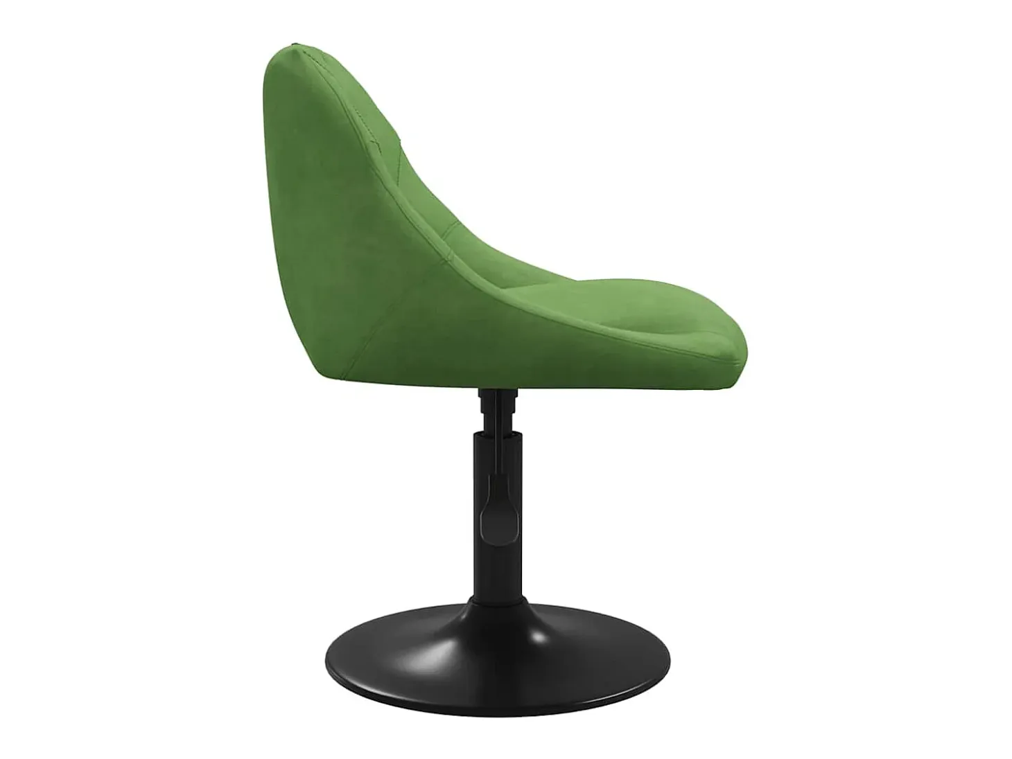 Silla de comedor de terciopelo verde claro