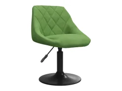 Silla de comedor de terciopelo verde claro