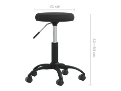 Silla de comedor de terciopelo negro