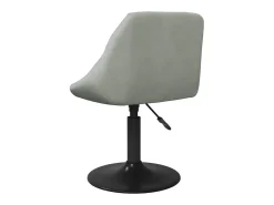 Silla de comedor de terciopelo verde claro
